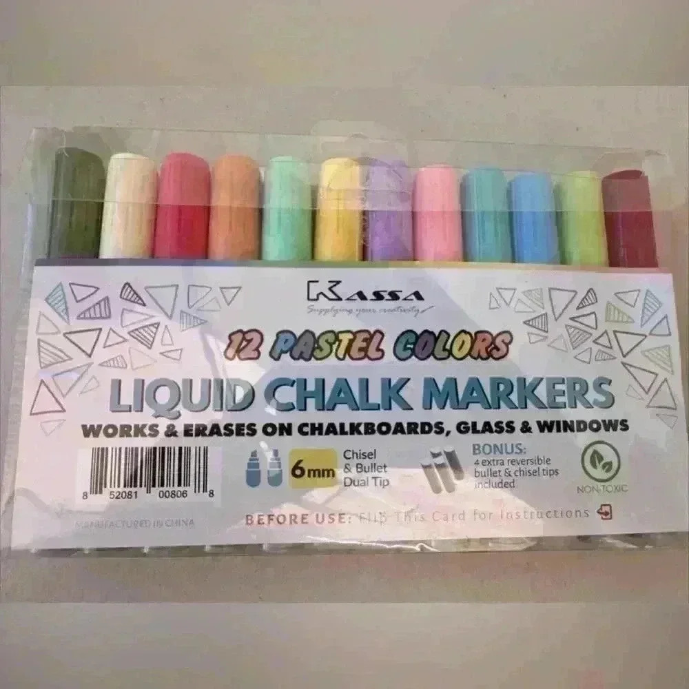 Chalk Pens For Chalkboard Blackboard Liquid Markers for Ad Board Signs LED Glass
